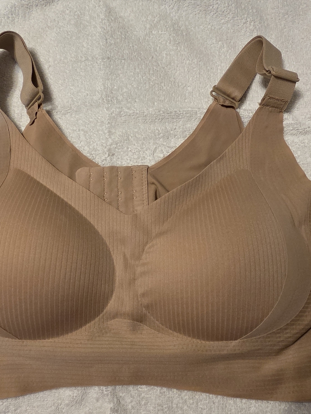 Push Up Jelly Bra in Tan or Beige Wireless New Never Worn XL Great Support